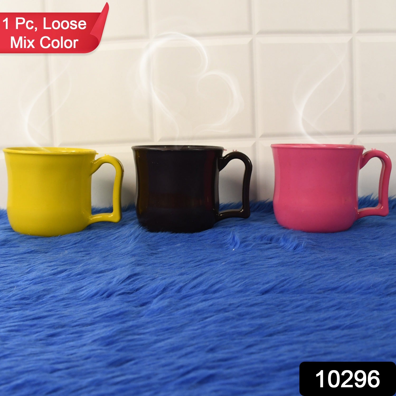 Premium Plastic Coffee  Tea Cups  Mug With Handle (1 Pc  Loose  Mix Color) Premium Plastic Coffee  Tea Cups  Mug With Handle (1 Pc  Loose  Mix Color)